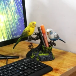 Sound Activated Chirping Bird,Interactive Toy, Eelctric Birds Talking Parrots Electronic Pets Office Home Decoration Pen Holders Kids Toys