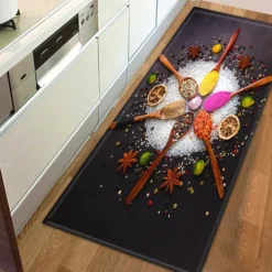 Spices Area Rug Kitchen Mat Non-Slip Oil Proof Floor Mat Livingroom Rug Indoor Outdoor Mat Bedroom Decor Bathroom Mat Entrance Rug Door Mat