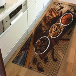 Spices Area Rug Kitchen Mat Non-Slip Oil Proof Floor Mat Livingroom Rug Indoor Outdoor Mat Bedroom Decor Bathroom Mat Entrance Rug Door Mat
