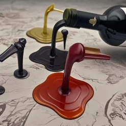 Spilled Wine Bottle Holder Home Desktop Personalized Overflow Wine Bottle Rack Support Hanger Wine Tray