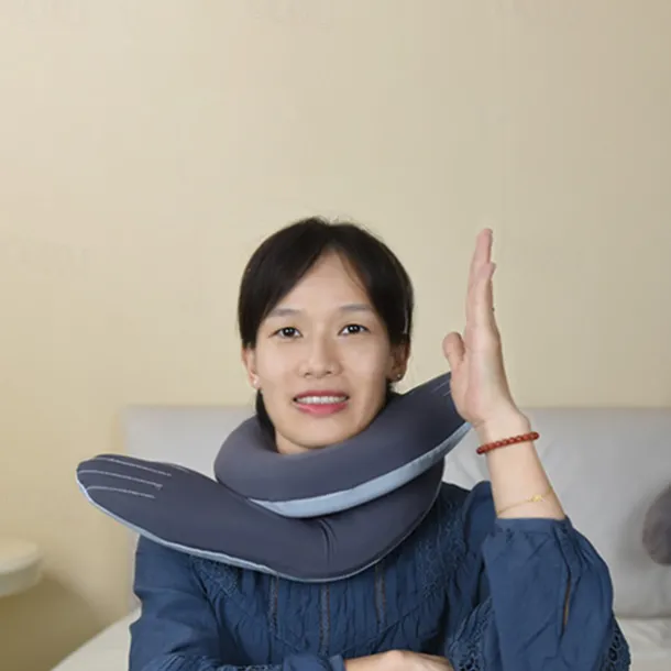Spiral Travel Neck Pillow Lightweight for Comfort on Airplane Office Home Travel can be Shaped Ergonomic Design Ideal for Adults and Kids