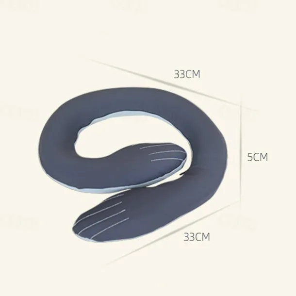 Spiral Travel Neck Pillow Lightweight for Comfort on Airplane Office Home Travel can be Shaped Ergonomic Design Ideal for Adults and Kids