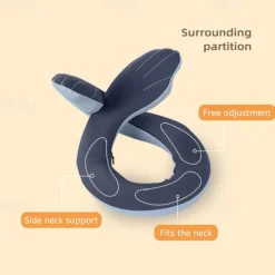 Spiral Travel Neck Pillow Lightweight for Comfort on Airplane Office Home Travel can be Shaped Ergonomic Design Ideal for Adults and Kids