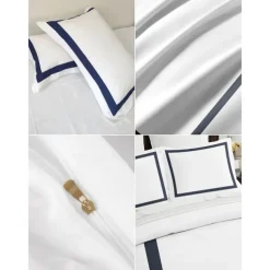 Splicing Duvet Cover Set Patchwork Quilt Design Soft and Stylish Bedding Set Includes Duvet Cover and Pillowcases Perfect for Adding a Unique Touch to Bedroom Decor