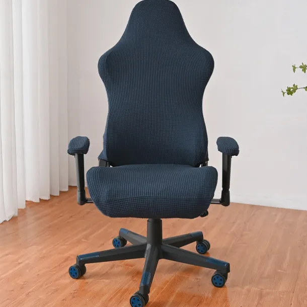 Split Office Chair Cover Gaming Chair Covers Burgundy Stretch Washable Computer Chair Slipcovers for Armchair, Swivel Chair, Gaming Chair,Computer boss Chair