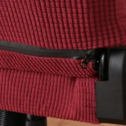 Split Office Chair Cover Gaming Chair Covers Burgundy Stretch Washable Computer Chair Slipcovers for Armchair, Swivel Chair, Gaming Chair,Computer boss Chair