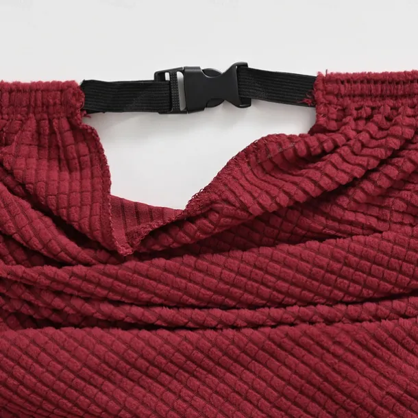 Split Office Chair Cover Gaming Chair Covers Burgundy Stretch Washable Computer Chair Slipcovers for Armchair, Swivel Chair, Gaming Chair,Computer boss Chair