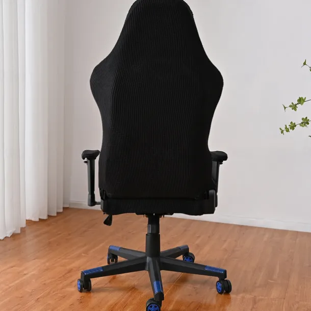 Split Office Chair Cover Gaming Chair Covers Burgundy Stretch Washable Computer Chair Slipcovers for Armchair, Swivel Chair, Gaming Chair,Computer boss Chair