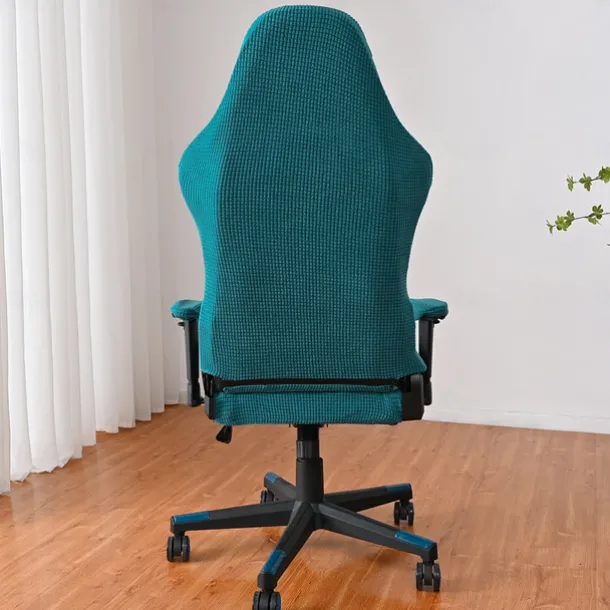 Split Office Chair Cover Gaming Chair Covers Burgundy Stretch Washable Computer Chair Slipcovers for Armchair, Swivel Chair, Gaming Chair,Computer boss Chair