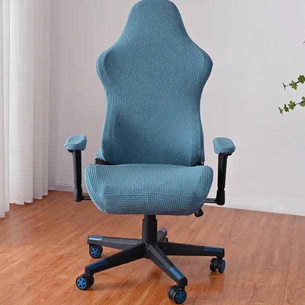 Split Office Chair Cover Gaming Chair Covers Burgundy Stretch Washable Computer Chair Slipcovers for Armchair, Swivel Chair, Gaming Chair,Computer boss Chair