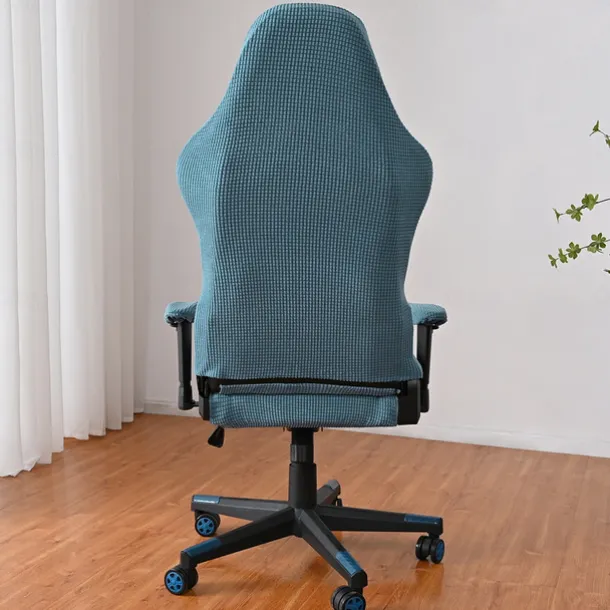 Split Office Chair Cover Gaming Chair Covers Burgundy Stretch Washable Computer Chair Slipcovers for Armchair, Swivel Chair, Gaming Chair,Computer boss Chair