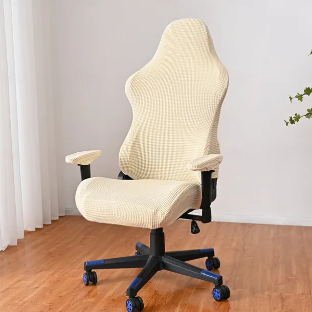 Split Office Chair Cover Gaming Chair Covers Burgundy Stretch Washable Computer Chair Slipcovers for Armchair, Swivel Chair, Gaming Chair,Computer boss Chair