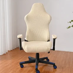 Split Office Chair Cover Gaming Chair Covers Burgundy Stretch Washable Computer Chair Slipcovers for Armchair, Swivel Chair, Gaming Chair,Computer boss Chair
