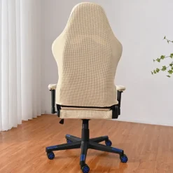 Split Office Chair Cover Gaming Chair Covers Burgundy Stretch Washable Computer Chair Slipcovers for Armchair, Swivel Chair, Gaming Chair,Computer boss Chair