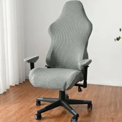 Split Office Chair Cover Gaming Chair Covers Burgundy Stretch Washable Computer Chair Slipcovers for Armchair, Swivel Chair, Gaming Chair,Computer boss Chair