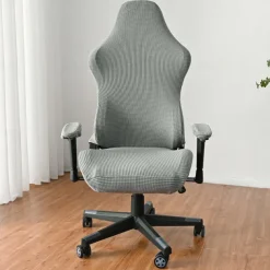 Split Office Chair Cover Gaming Chair Covers Burgundy Stretch Washable Computer Chair Slipcovers for Armchair, Swivel Chair, Gaming Chair,Computer boss Chair
