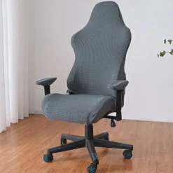 Split Office Chair Cover Gaming Chair Covers Burgundy Stretch Washable Computer Chair Slipcovers for Armchair, Swivel Chair, Gaming Chair,Computer boss Chair