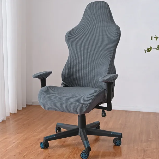 Split Office Chair Cover Gaming Chair Covers Burgundy Stretch Washable Computer Chair Slipcovers for Armchair, Swivel Chair, Gaming Chair,Computer boss Chair