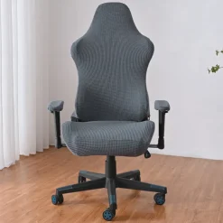 Split Office Chair Cover Gaming Chair Covers Burgundy Stretch Washable Computer Chair Slipcovers for Armchair, Swivel Chair, Gaming Chair,Computer boss Chair
