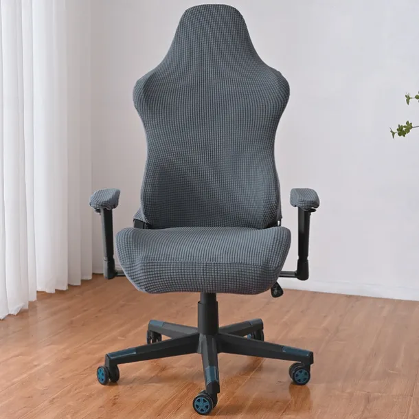 Split Office Chair Cover Gaming Chair Covers Burgundy Stretch Washable Computer Chair Slipcovers for Armchair, Swivel Chair, Gaming Chair,Computer boss Chair