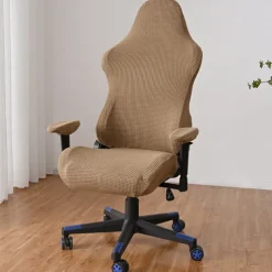 Split Office Chair Cover Gaming Chair Covers Burgundy Stretch Washable Computer Chair Slipcovers for Armchair, Swivel Chair, Gaming Chair,Computer boss Chair