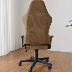 Split Office Chair Cover Gaming Chair Covers Burgundy Stretch Washable Computer Chair Slipcovers for Armchair, Swivel Chair, Gaming Chair,Computer boss Chair