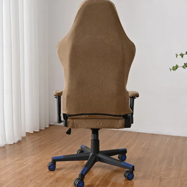 Split Office Chair Cover Gaming Chair Covers Burgundy Stretch Washable Computer Chair Slipcovers for Armchair, Swivel Chair, Gaming Chair,Computer boss Chair