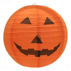 Spooky Halloween Pumpkin Lantern with Whisker Paper Perfect for Ghost Festival Atmosphere Arrangement and Home Decor