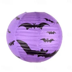 Spooky Halloween Pumpkin Lantern with Whisker Paper Perfect for Ghost Festival Atmosphere Arrangement and Home Decor