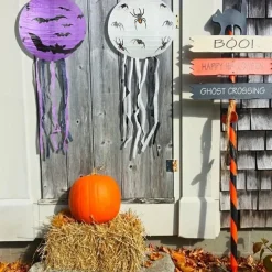 Spooky Halloween Pumpkin Lantern with Whisker Paper Perfect for Ghost Festival Atmosphere Arrangement and Home Decor