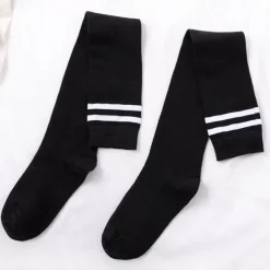 Spring And Autumn New Micro-pressure Stovepipe Over The Knee + Calf Socks Japanese Korean College Style Student High Stockings Football Socks