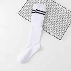 Spring And Autumn New Micro-pressure Stovepipe Over The Knee + Calf Socks Japanese Korean College Style Student High Stockings Football Socks