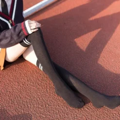 Spring And Autumn New Micro-pressure Stovepipe Over The Knee + Calf Socks Japanese Korean College Style Student High Stockings Football Socks