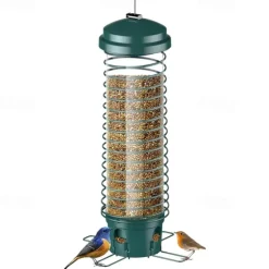 Squirrel Resistant Bird Feeders - No Squirrel Wild Bird Feeder - Metal Hummingbird Feeding Station Weight-Activated for Outdoor Patio