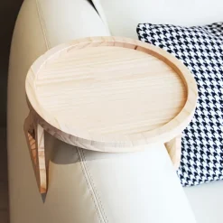 Stable Sofa Armrest Table 1 Tray Armrest Table Clip, Automatically Fixes The Tabletop, Perfect for Small Spaces, Great Gift for Family And Friends