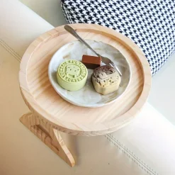 Stable Sofa Armrest Table 1 Tray Armrest Table Clip, Automatically Fixes The Tabletop, Perfect for Small Spaces, Great Gift for Family And Friends