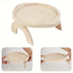 Stable Sofa Armrest Table 1 Tray Armrest Table Clip, Automatically Fixes The Tabletop, Perfect for Small Spaces, Great Gift for Family And Friends