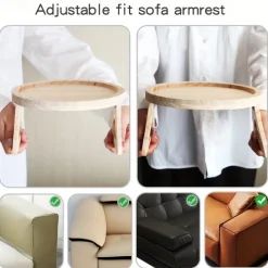 Stable Sofa Armrest Table 1 Tray Armrest Table Clip, Automatically Fixes The Tabletop, Perfect for Small Spaces, Great Gift for Family And Friends