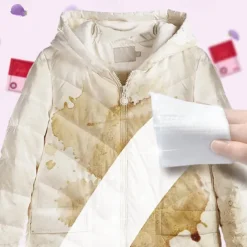 Stain Removal Wet Wipes Portable Emergency Quick and Convenient Emergency Stain Remover Wet Wipes for Clothes, Non-Wash, Gentle on Fabrics