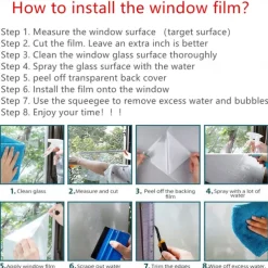 Stained Glass Window Film Colorful Window Stickers Stained Glass Electrostatic Removable Window Privacy Stained Decorative Film for Home Office