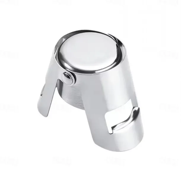 Stainless Steel Champagne Bottle Stopper Vacuum Sealed Sparkling Champagne Wine Bottle Saver Stopper Cap Bottle Opener Bar Tool Portable Stainless Latches Champagne Sparkling Wine Bottle Stopper