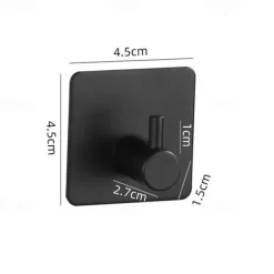 Stainless Steel Clothes And Hats Hook Bathroom Creative Roll Paper Towel Rack Single Pole Towel Rack Set Hook Five Piece Set