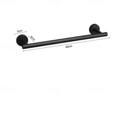 Stainless Steel Clothes And Hats Hook Bathroom Creative Roll Paper Towel Rack Single Pole Towel Rack Set Hook Five Piece Set