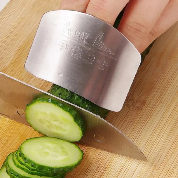 Stainless Steel Finger Hand Protector, Stainless Steel Finger Protector Finger Hand Not To Hurt Cut Safety Guard Finger Protection Tools Kitchen Cooking Tools