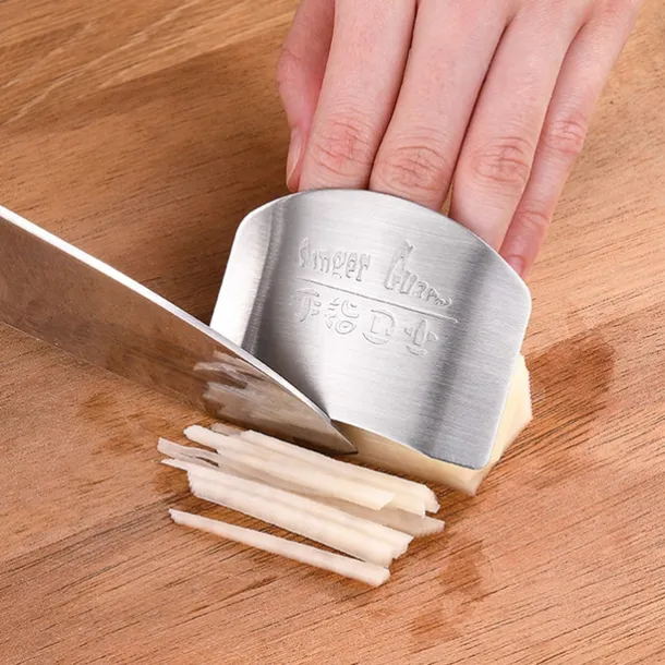 Stainless Steel Finger Hand Protector, Stainless Steel Finger Protector Finger Hand Not To Hurt Cut Safety Guard Finger Protection Tools Kitchen Cooking Tools