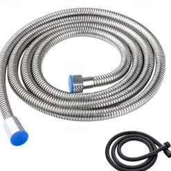 Stainless Steel Flexible Shower Hose Long Bathroom Shower Water Hose Extension Plumbing Pipe Pulling Tube Bathroom Accessories G1/2