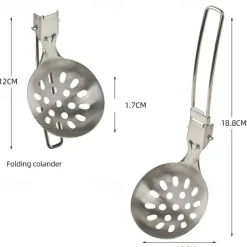 Stainless Steel Foldable Spatula Shovel, Portable Food Turner BBQ Tools,Outdoor SUS304 Compact & Durable Cooking Utensils for Camping, Hiking, Picnic, Travel, Easy to Use and Store