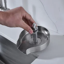 Stainless Steel Glass Rinser for Kitchen Sink, Glass Bottle Cup Washer for Sink Cup Rinser Clean Sink Attachment Accessories for Baby Bottle, Bar Wine Glass, and More Cups