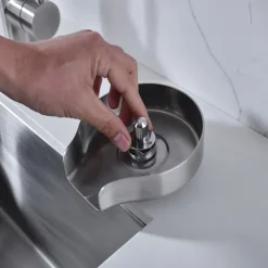 Stainless Steel Glass Rinser for Kitchen Sink, Glass Bottle Cup Washer for Sink Cup Rinser Clean Sink Attachment Accessories for Baby Bottle, Bar Wine Glass, and More Cups