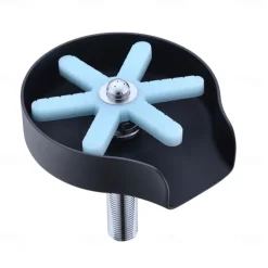 Stainless Steel Glass Rinser for Kitchen Sink, Glass Bottle Cup Washer for Sink Cup Rinser Clean Sink Attachment Accessories for Baby Bottle, Bar Wine Glass, and More Cups